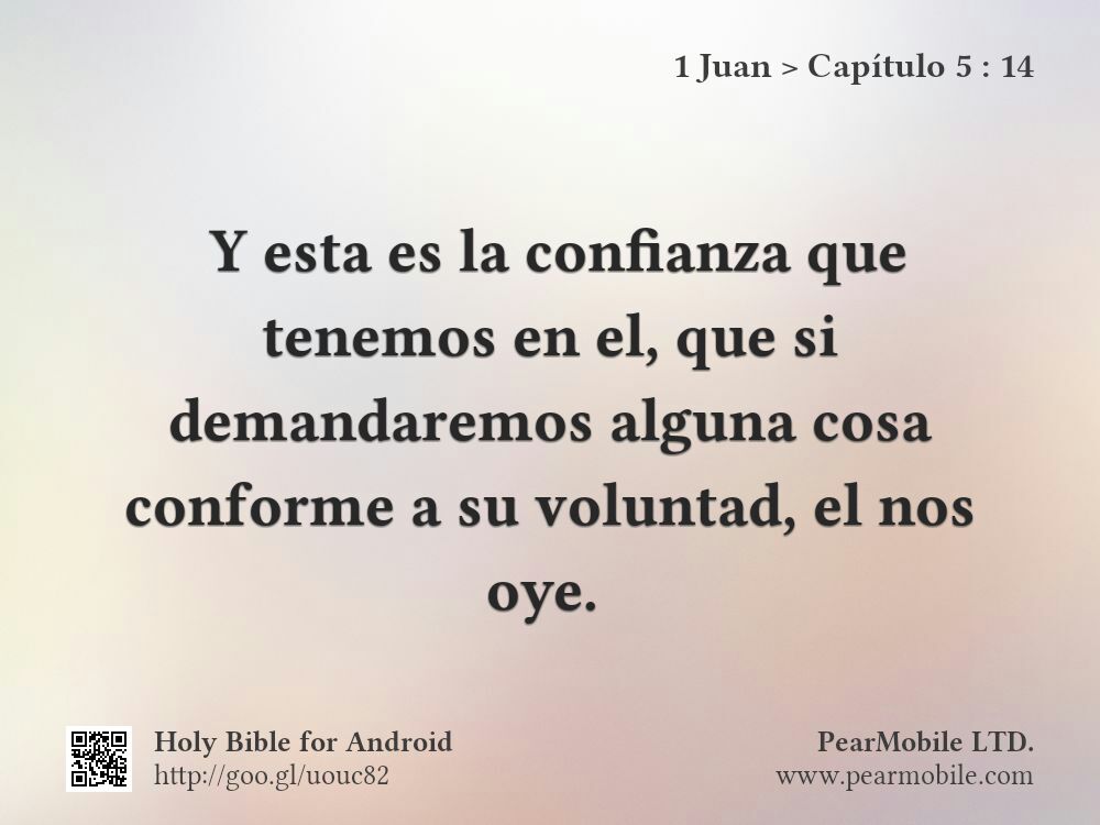 1 Juan, Capítulo 5:14